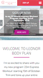 Mobile Screenshot of leonorbodyplan.com